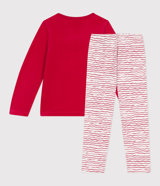 Children's velour pyjamas red/multicolor