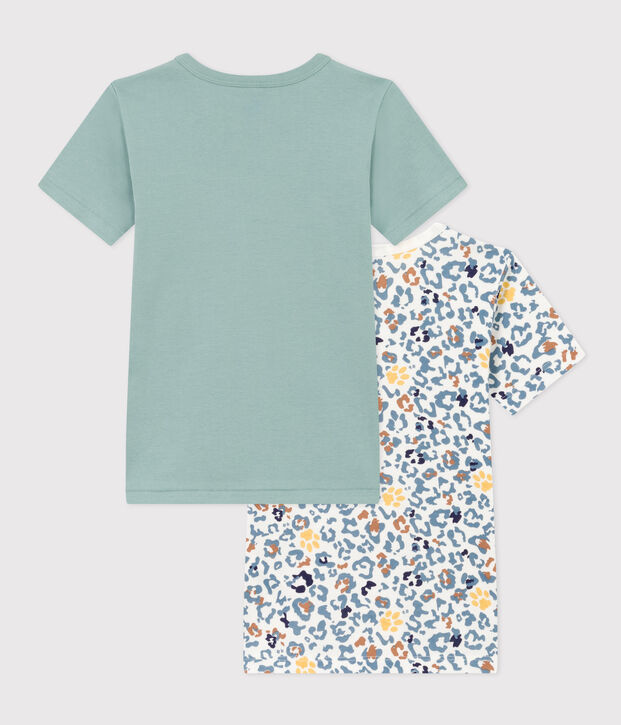 Boys' Short-Sleeved Cotton T-shirts - 2-Pack multicolor