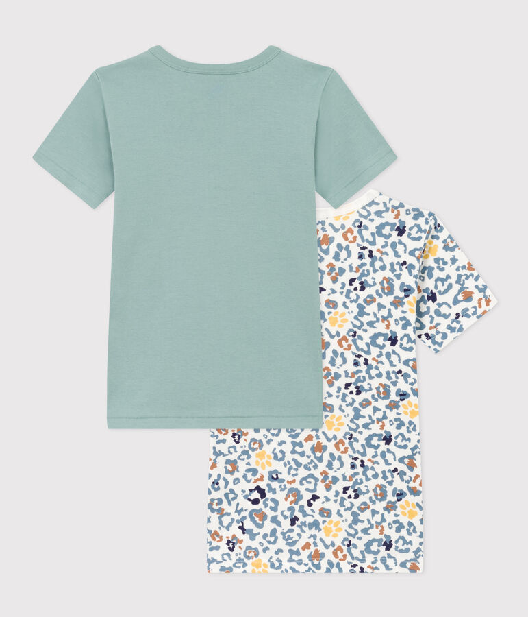 Boys' Short-Sleeved Cotton T-shirts - 2-Pack multicolor