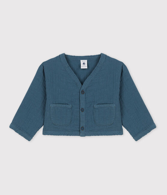 Babies' Cotton Gauze Cardigan DUCKY