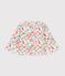 Babies' floral-print cotton cardigan white/multicolor