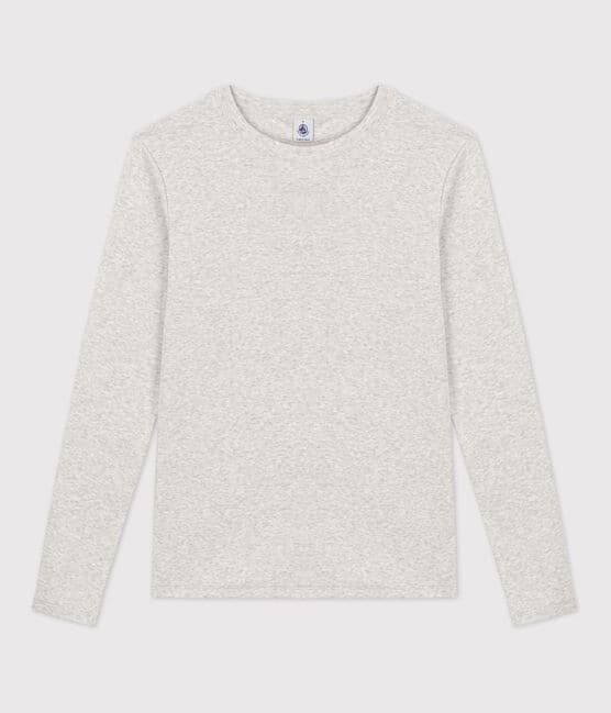 Women's Iconic Cotton Round Neck T-Shirt BELUGA CHINE grey