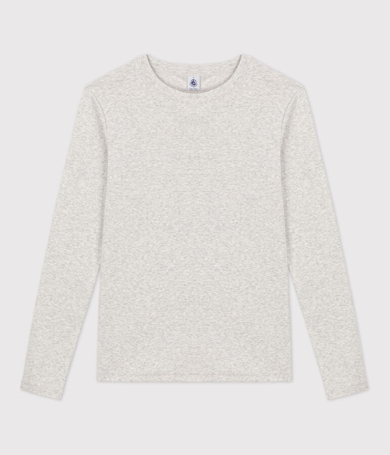 Women's Iconic Cotton Round Neck T-Shirt BELUGA CHINE grey