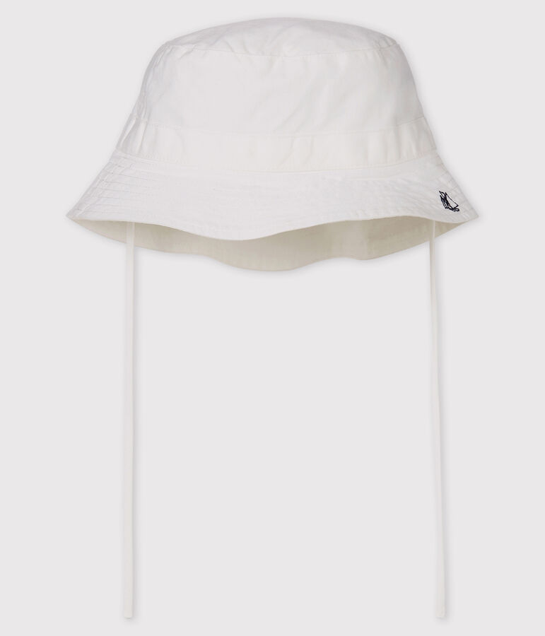 Babies' Twill Sun Hat MARSHMALLOW white