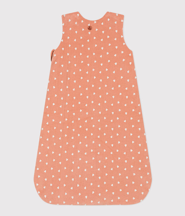 Velour 2 TOG sleeping bag pink/white