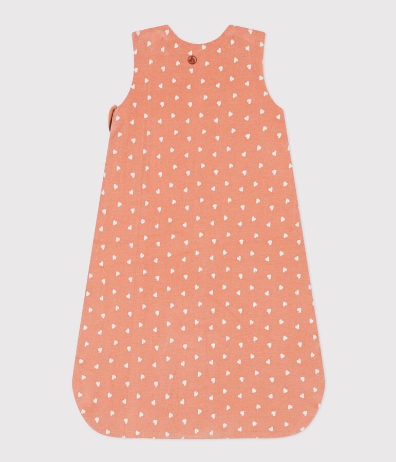 Velour 2 TOG sleeping bag pink/white