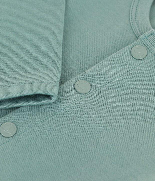 Babies' Thick Jersey Cardigan green