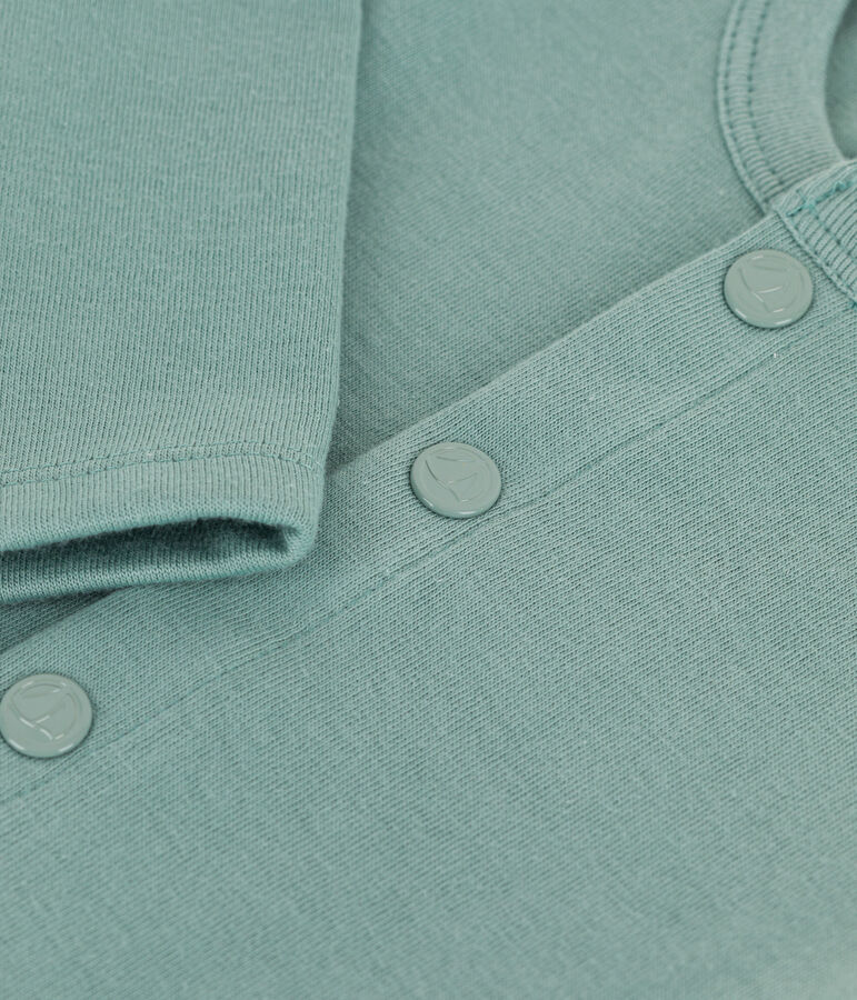 Babies' Thick Jersey Cardigan green