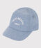 Babies' Denim Petit Bateau Family Cap DENIM CLAIR blue