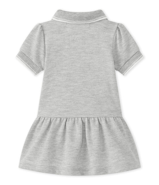 Baby girl's short-sleeved dress BELUGA CHINE grey