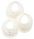 Baby Girls' Rib Knit Bibs - 3-Piece Set