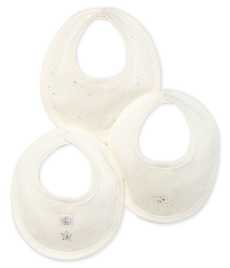 Baby Girls' Rib Knit Bibs - 3-Piece Set multicolor