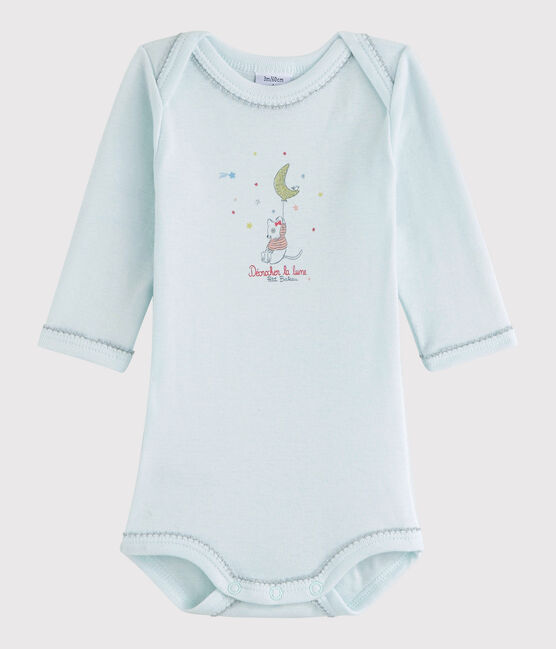 Baby Girls' Long-Sleeved Bodysuit Bocal blue