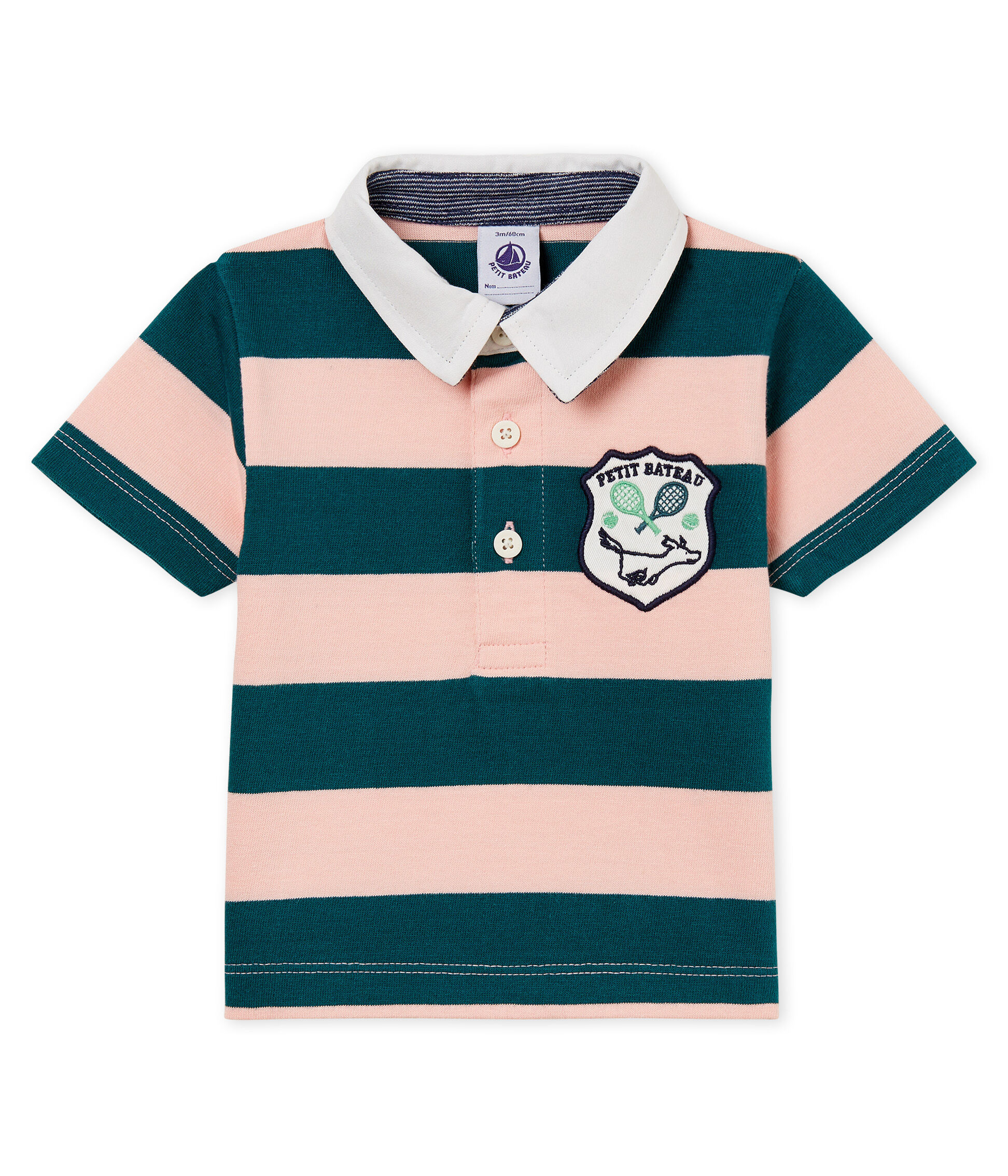 baby boy pink polo shirt