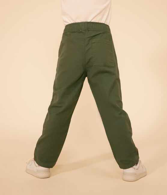 Boys' Cotton Trousers CROCO green