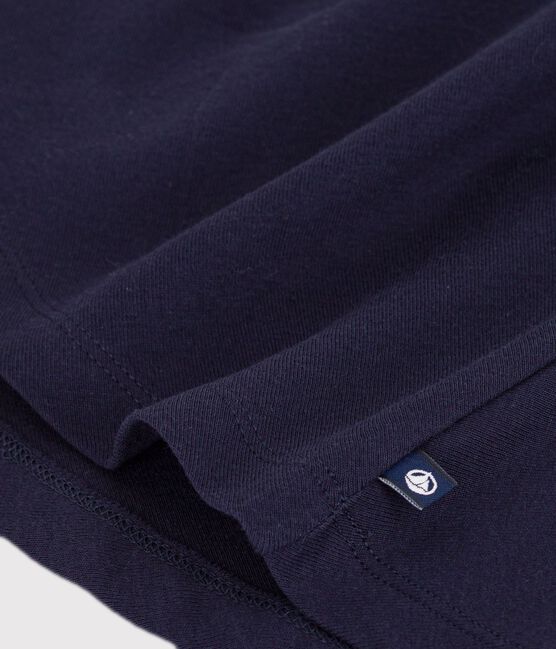 Children's short-sleeved plain cotton dress SMOKING blue