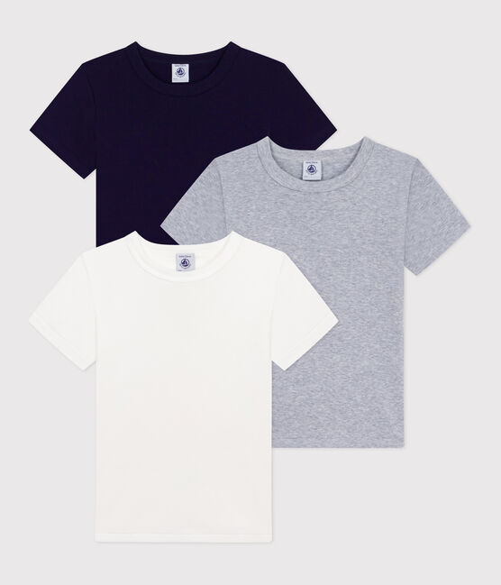 Pack of children's short-sleeved plain cotton T-shirts variante 1