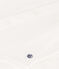 Babies' Long-Sleeved Cotton Bodysuit With Ruffle Collar MARSHMALLOW white