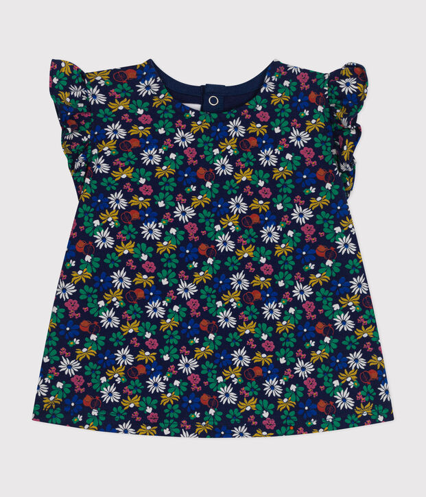 Babies' Sleeveless Jersey Blouse blue/multicolor