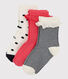 Girls' Socks - 3-Pack