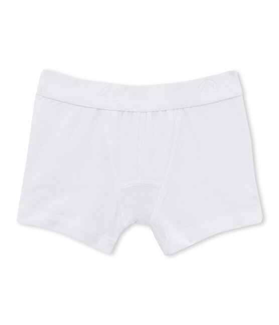 Plain boy's boxers ECUME white