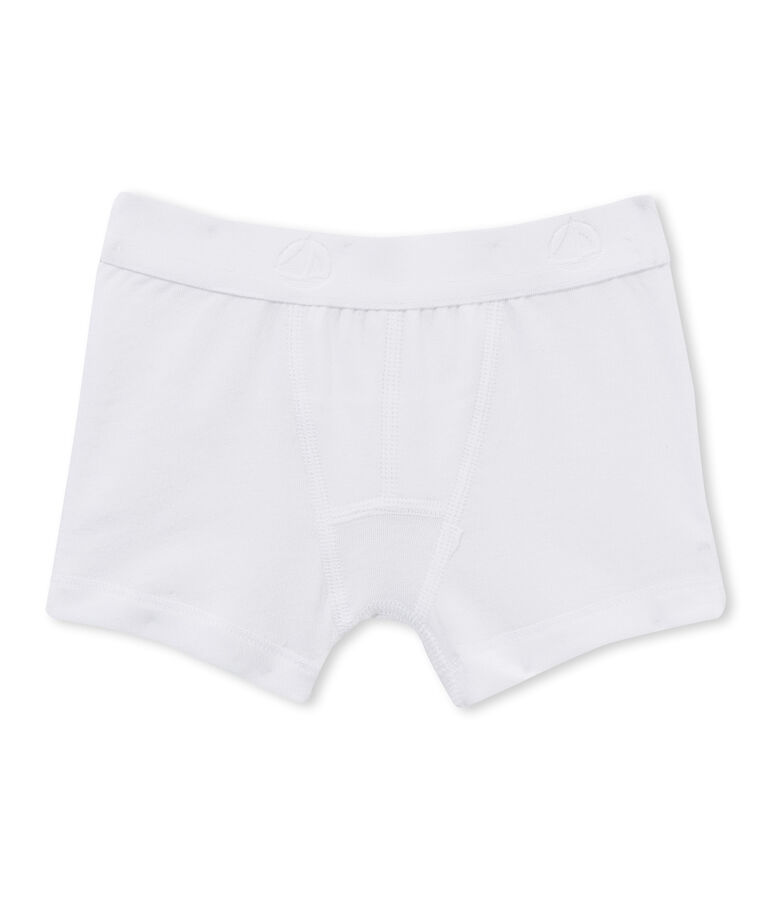 Plain boy's boxers white