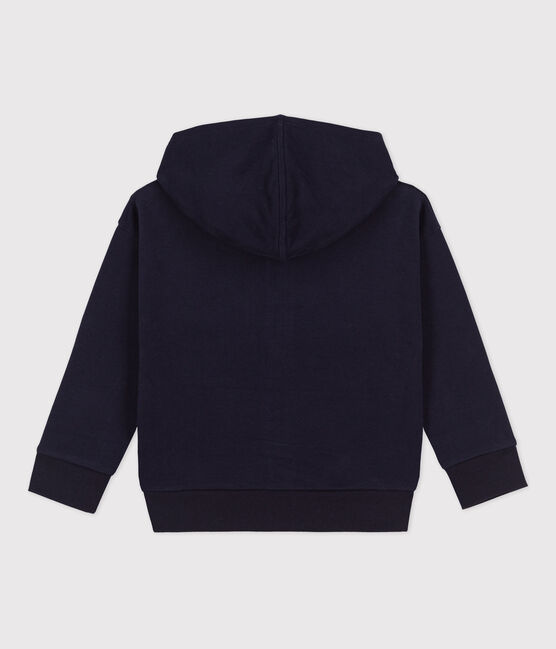 Boys' Zip-Up Hoodie Petit Boat SMOKING blue