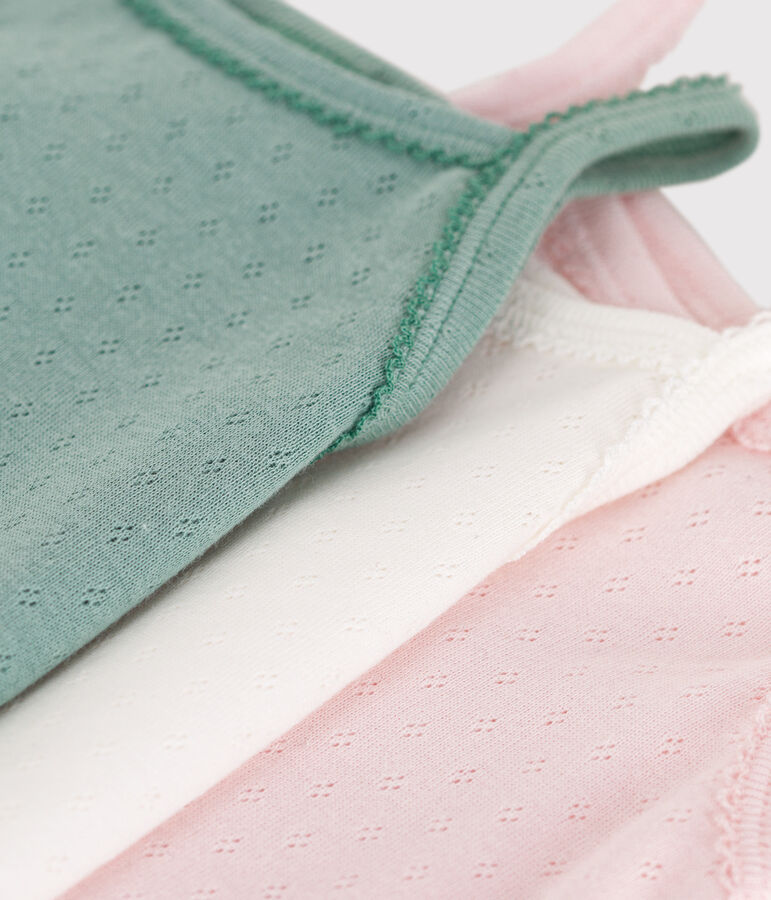 Babies' strappy plain cotton bodies - 3-Pack variante 1