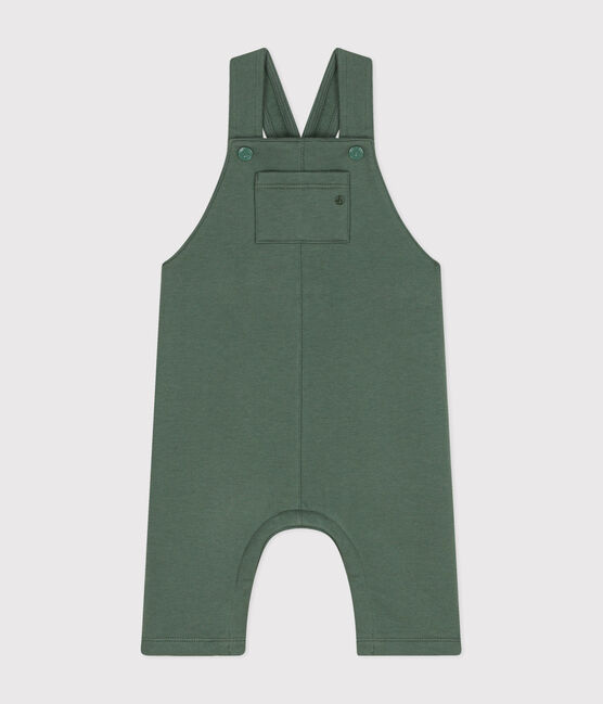 Babies' Long Fleece Dungarees CROCO green