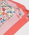 Pack of babies' long-sleeved bodies in cotton printed with flowers multicolor