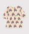 Babies' Long-Sleeved Fleece Dress AVALANCHE white/MULTICO