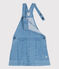 Girls' Light Denim Pinafore DENIM CLAIR blue