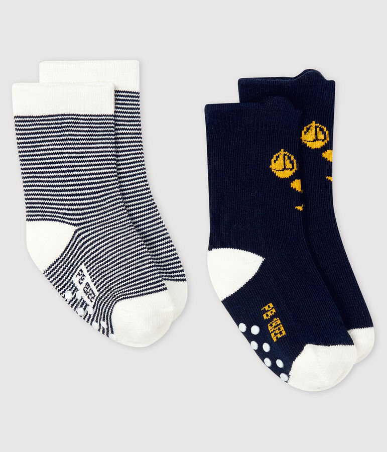 Pack of 2 pairs of baby socks multicolor