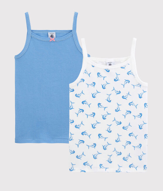 Girls' Strappy Tops with Dolphin Pattern - 2-Pack variante 1