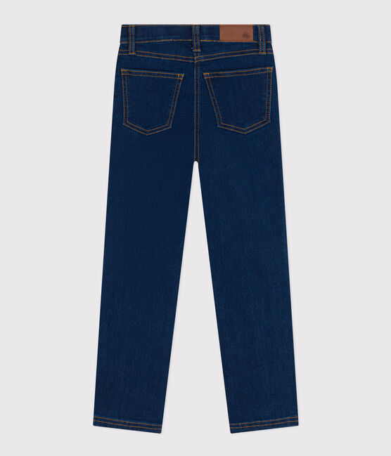 Girls' slim fit denim trousers DENIM BLEU blue