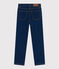 Girls' slim fit denim trousers DENIM BLEU blue