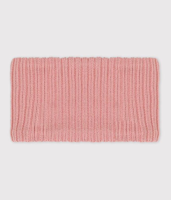 Babies' Knit Snood with Recycled Fleece Lining SALINE pink