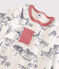 Boys' Toile de Jouy Paris Cotton Pyjamas MARSHMALLOW white/MEDIEVAL blue