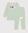 Children's Plain Cotton Pyjamas HERBIER green