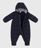 Babies' polyester snowsuit SMOKING blue