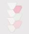 Pack of children's plain cotton pants multicolor