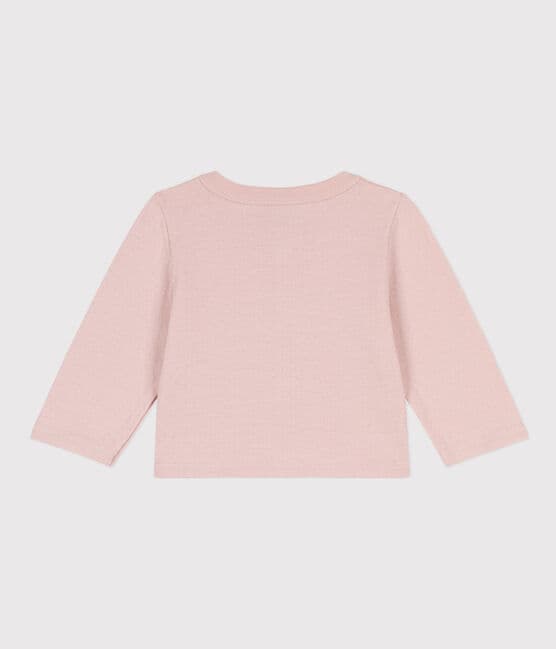 Babies' Plain Tube Knit Cardigan SALINE pink