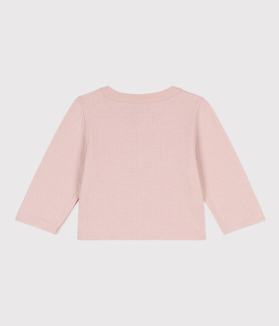 Babies' Plain Tube Knit Cardigan SALINE pink