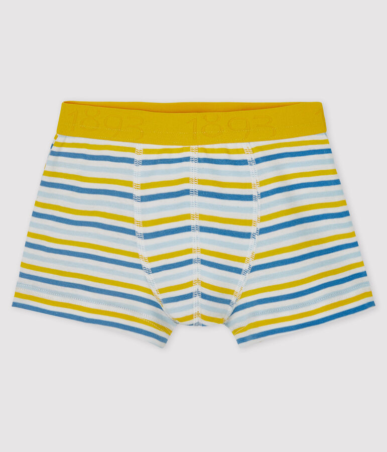 Boys' boxer shorts white/multicolor