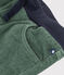 Unisex Straight-Fit Medium Velour Trousers VALLEE green