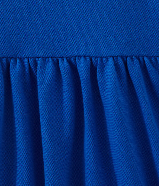 Girl's short-sleeved dress PERSE blue