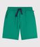 Children's Bermuda shorts in plain cotton green