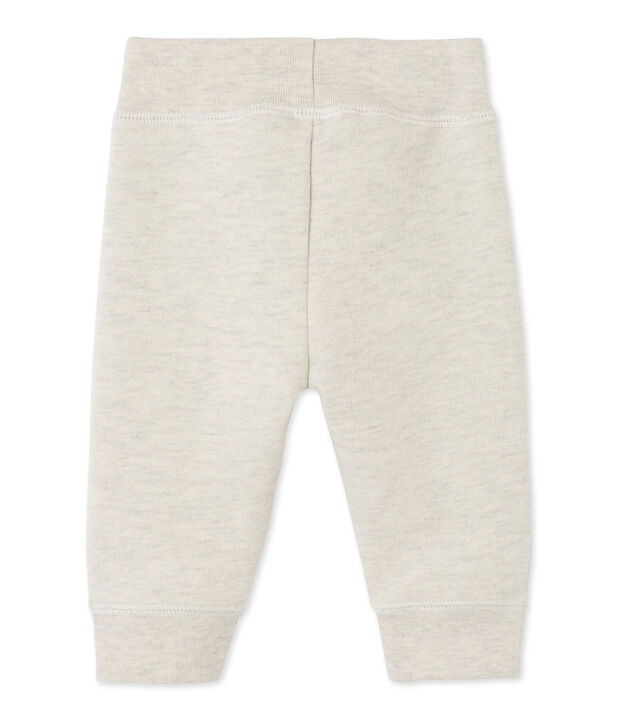 Baby boy's fleece jogging pants beige