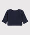 Babies' Moss Stitch Cotton Cardigan SMOKING blue