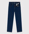 Girls' slim fit denim trousers DENIM BLEU blue